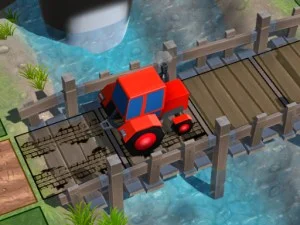 Tractor Puzzle Farming game background