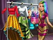 Tris Runway Dolly Dress Up game background