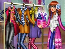 Tris Winter Fashion Dolly Dress Up game background