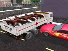 Truck Transport Domestic Animals game background