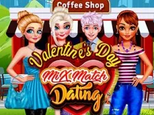 Valentines Day Mix Match Dating game background