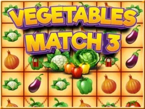 Vegetables Match 3 game background