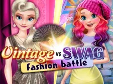 Vintage vs Swag Fashion Battle game background