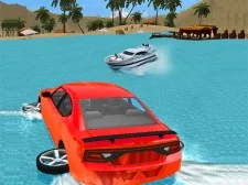 Water Slide Car Race game background