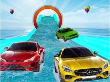 Water Slide Car Stunt Racing Game 3D game background