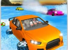 Water Surfer Car Floating Beach Drive Game game background