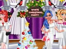 White Christmas Party game background