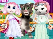 White Kittens Bride Contest game background