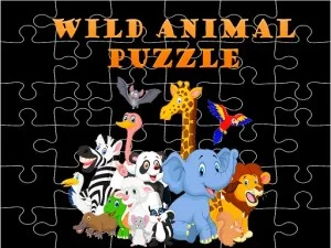 Wild Animals Puzzle game background