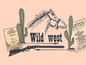 Wild Wild West Memory game background
