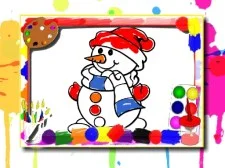 Winter Coloring Book game background