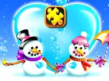 Winter Holiday Puzzles game background