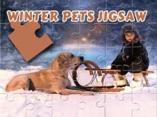 Winter Pets Puzzle game background