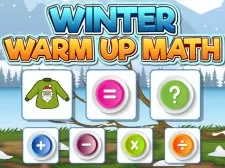 Winter Warm Up Math game background