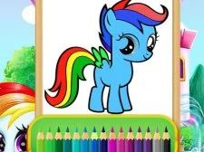Wonder Pony Coloring. game background