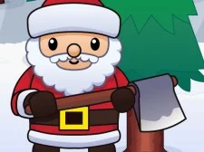 Wood Cutter Santa Idle game background