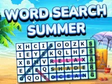 Word Search Summer game background