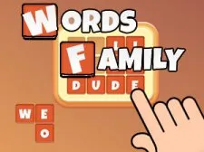 Words Family game background