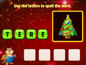 Xmas Word Puzzles game background