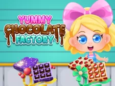 Yummy Chocolate Factory game background