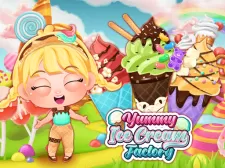 Yummy Ice Cream Factory game background