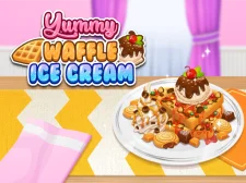 Yummy Waffle Ice Cream game background