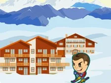 ZigZag Snow Ski game background