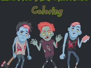 Zombier og skeletter farve