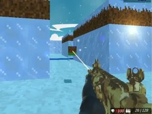 Blocky Swat 슈팅 IceWorld 멀티 플레이어