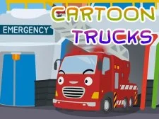 Cartoon vrachtwagens legpuzzel