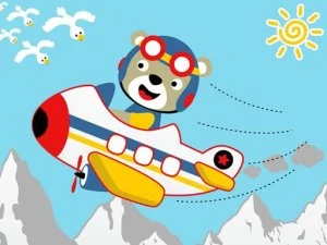 Przyjazne samoloty dla kolorystyki dla dzieci